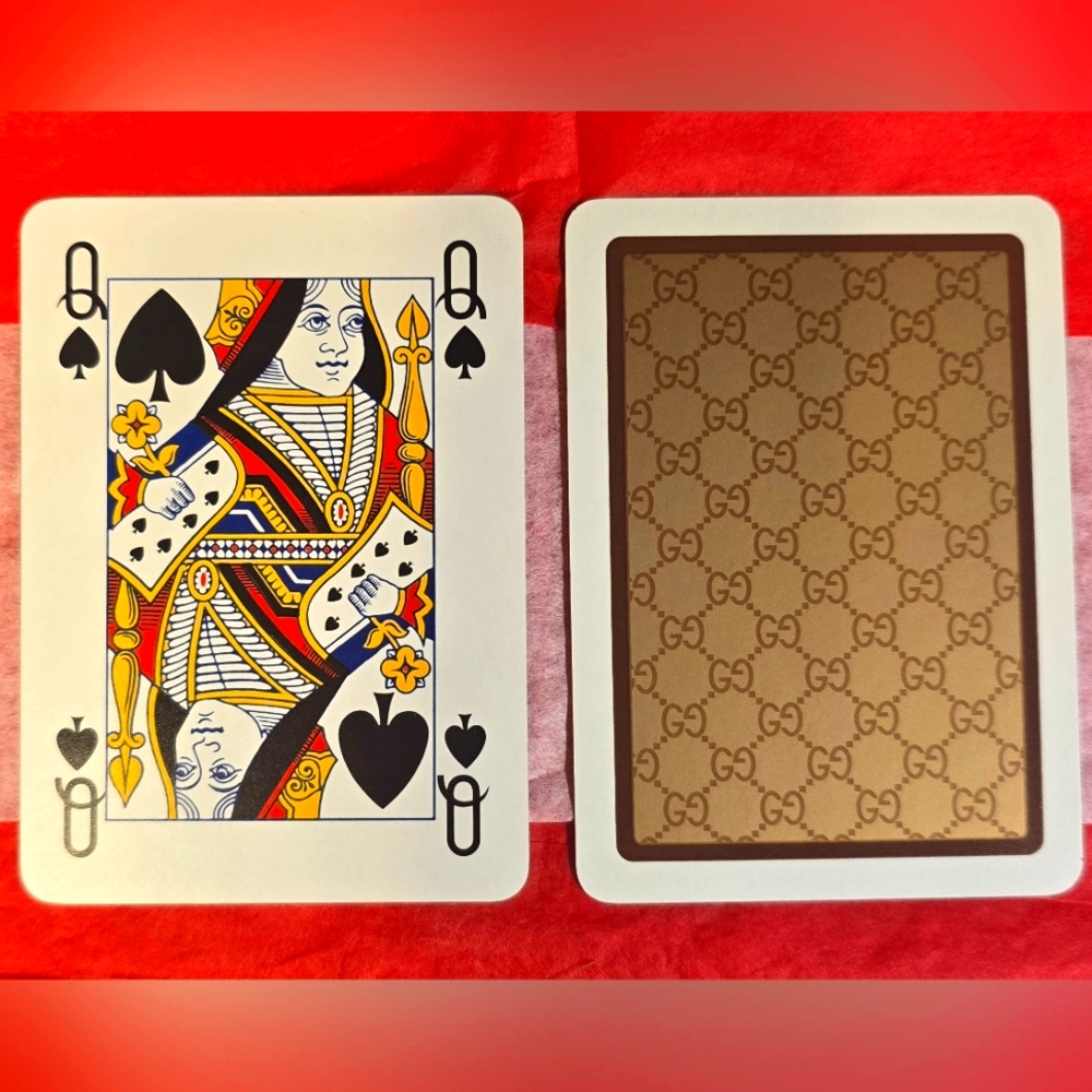 Gucci GG Card W Display Case & Stand. Ace ♠️ King ♠️ Q♠️ J♠️ 10 ♠️CHOOSE ONE - Picture 15 of 16